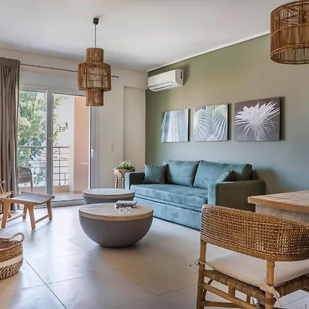 Deluxe Kefalonia Menta 1 Bedroom Pool Karavomylos